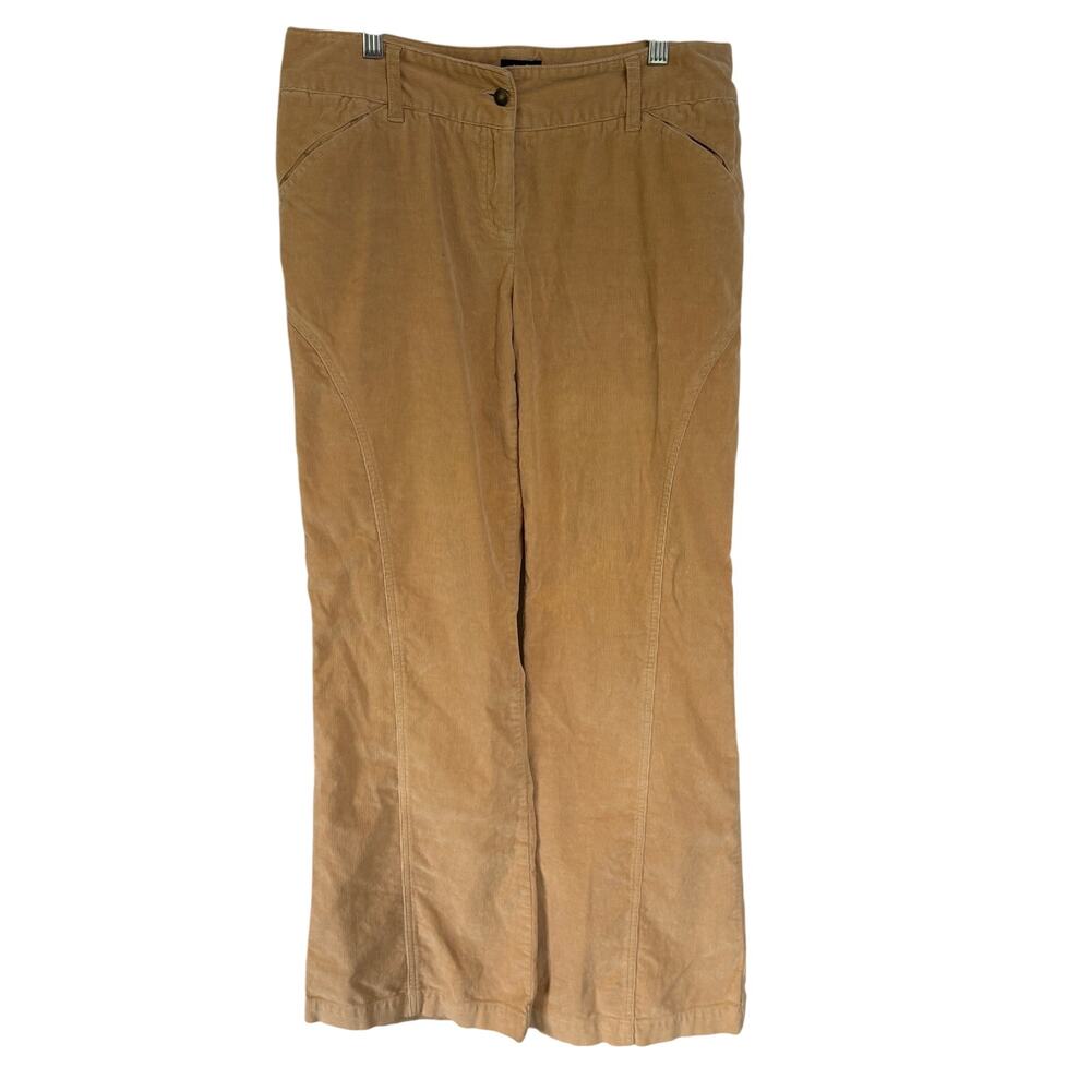 Y2K Tan Corduroy Low Rise Pants Fall Khaki Work Vintage Academia Preppy Size 8